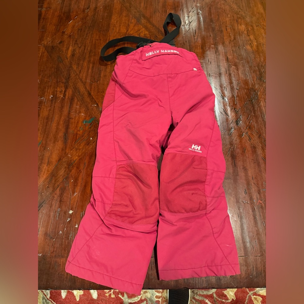 Helly Hansen Kids Pink Bib Snow Bottoms size toddler 6